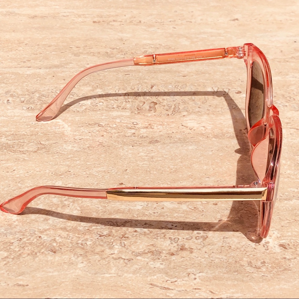 NEW Pink & Mirror Lense Sunglasses UV Protection - Picture 4 of 8